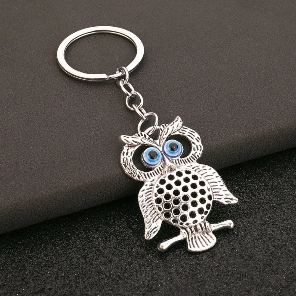 couleur argent bleu profond hibou animal femmes sac accessoires religieux mauvais œil porte clés pendentif voiture clé et porte clés couleur argent bleu profond hibou animal femmes sac accessoires religieux mauvais œil porte clés pendentif voiture clé et porte clés
