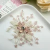 nouvelle broche de fleur de perle faite à la main pour les femmes accessoire élégant broche de fête de mariage banquet cadeau fleur de poitrine