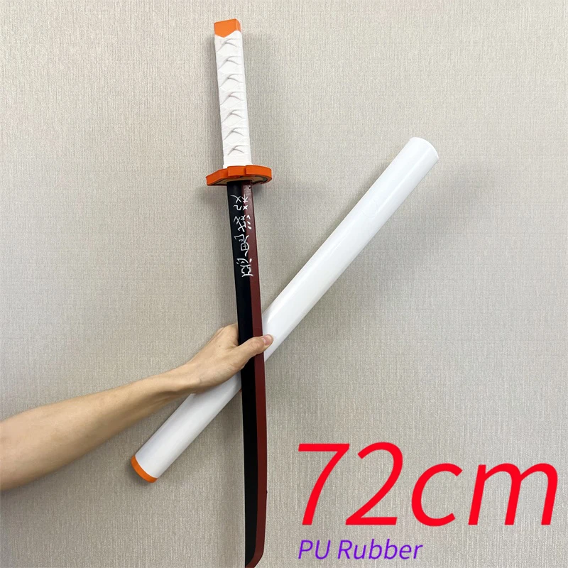 Épées kanroji mitsuri de 72 cm assemblées ver. katana sword cosplay armes 1:1 sécurité pu caoutchouc épée cadeau Épées kanroji mitsuri de 72 cm assemblées ver. katana sword cosplay armes 1:1 sécurité pu caoutchouc épée cadeau