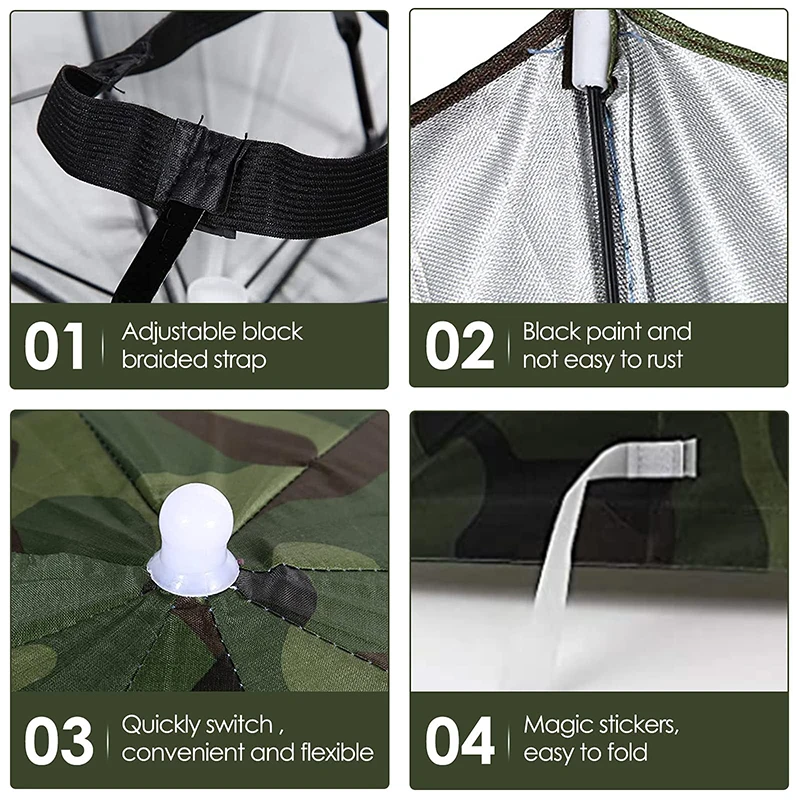 chapeau de parapluie de pluie pliable, pare soleil de pêche en plein air, imperméable, casquette de soleil de camping et de pêche, vêtements de sauna, chapeau de tête portable chapeau de parapluie de pluie pliable, pare soleil de pêche en plein air, imperméable, casquette de soleil de camping et de pêche, vêtements de sauna, chapeau de tête portable