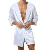 peignoir à capuche et manches peignoir pour hommes, robe de nuit, vêtements de nuit, pyjamas, zones sexy