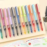 Stylo à bille roulante à encre liquide pure extra fine, stylos gel Pilot V5, pointe illac, 12 couleurs assorties, pointe haute patch, 0.5mm, Japon