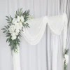 boho artificiel arc de mariage fleurs eucalyptus guirlande rideaux signe de bienvenue floral mariage arc fleurs bricolage