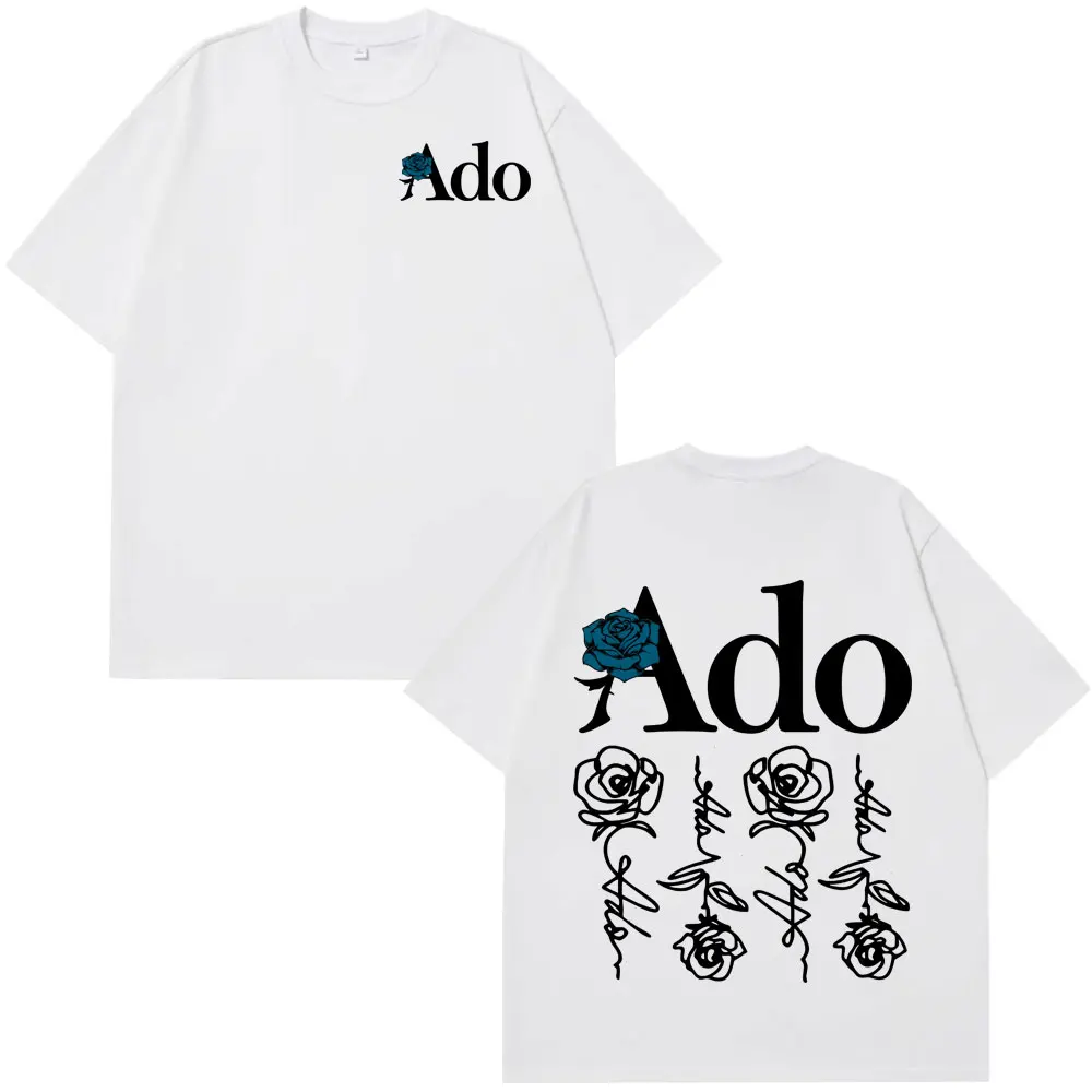 ado blue rose 2025 tour du monde hibana t shirt hommes femmes mode t shirt à manches courtes esthétique à la mode décontracté ample t shirts hauts ado blue rose 2025 tour du monde hibana t shirt hommes femmes mode t shirt à manches courtes esthétique à la mode décontracté ample t shirts hauts