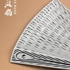 ventilateur de gufeng chinois en acier inoxydable, évidé, portable, auto défense, kung fu, ventilateur pliant en fer, chapelle tai, métal, nouveau