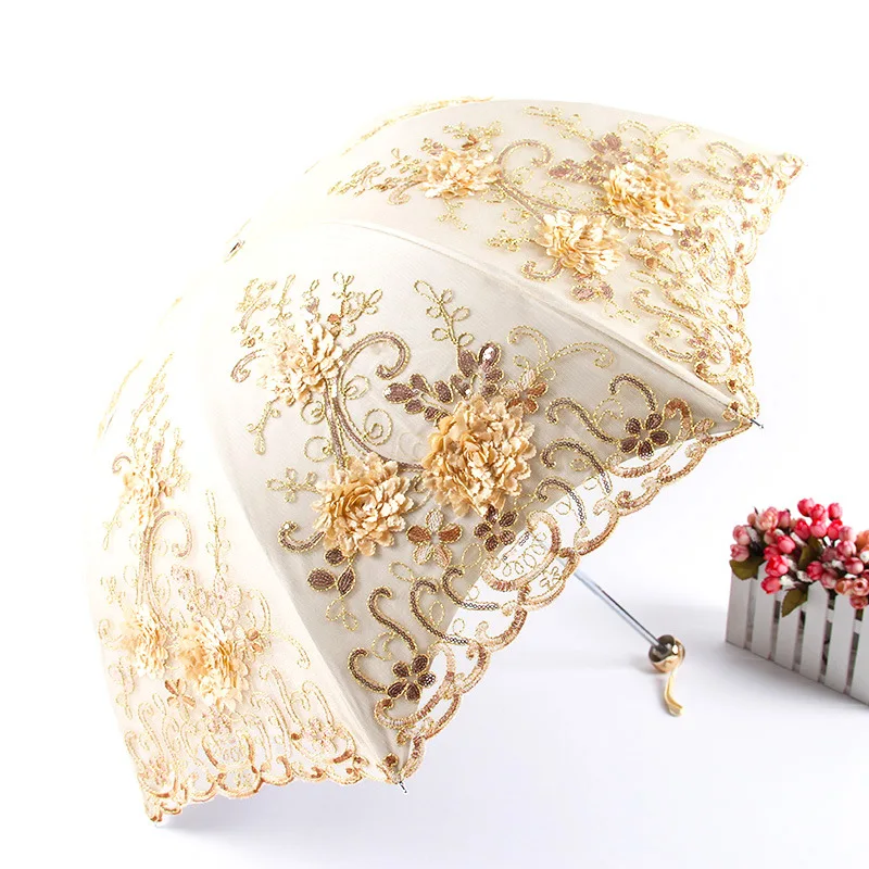 a36t lace uv parasol pliant 3d fleur broderie parapluie extérieur parasol été mariage fleur parapluie a36t lace uv parasol pliant 3d fleur broderie parapluie extérieur parasol été mariage fleur parapluie