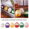 breloque porte bonheur japonaise en céramique, artisanat de beurre de daruma, ornement de paysage, décoration d'intérieur, accessoires de bureau, fortune l'inventaire, cadeaux, v0b5, 2023