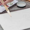 stylo pinceau de calligraphie chinoise, outil d'absorption d'encre lisse de haute qualité pour la peinture, papeterie d'art de calligraphie traditionnelle et