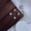 4 pièces kaniu chanceux or argent zircon fleur cristal 3d nail art décor breloques manucure accessoires fournitures décoration