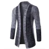 cardigan à poche en cachemire rembourré pour homme, manteau chaud et décontracté, tricoté, nouvelle collection automne et hiver 2023