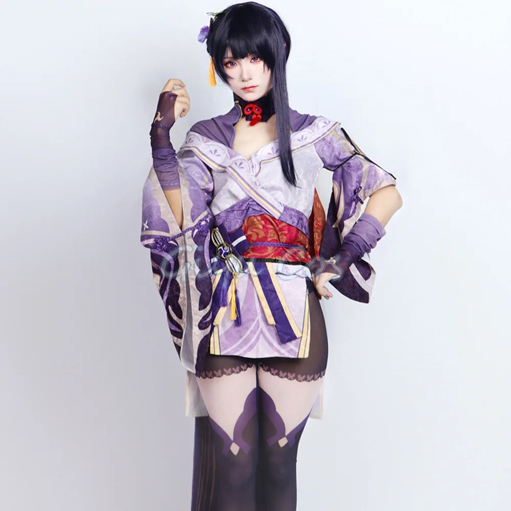 beelzebul raiden shogun cosplay costume genshin impact adulte carnaval uniforme anime halloween fête mascarade femmes jeu beelzebul raiden shogun cosplay costume genshin impact adulte carnaval uniforme anime halloween fête mascarade femmes jeu