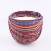 bohême tissu bandeaux élastiques pour femmes filles turban vintage fleur tête enveloppement bandes de cheveux femme chapeaux