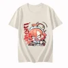 blue archive neru t shirt d'été en coton pour homme, t shirt à manches courtes, cool cartoon, vêtements blancs de haute qualité, t shirt à col rond, t shirt mignon