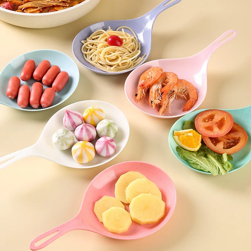 plat à main coréen blanc avec poignée, assiette de collations de poulet frit, plateau de gâteau à dessert aux fruits, nouvelle assiette de service à main plat à main coréen blanc avec poignée, assiette de collations de poulet frit, plateau de gâteau à dessert aux fruits, nouvelle assiette de service à main