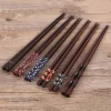 vaisselle de cuisine japonaise en bois naturel, durable, fait à la main à la maison, sushi baguettes outils de cuisine baguettes en bois
