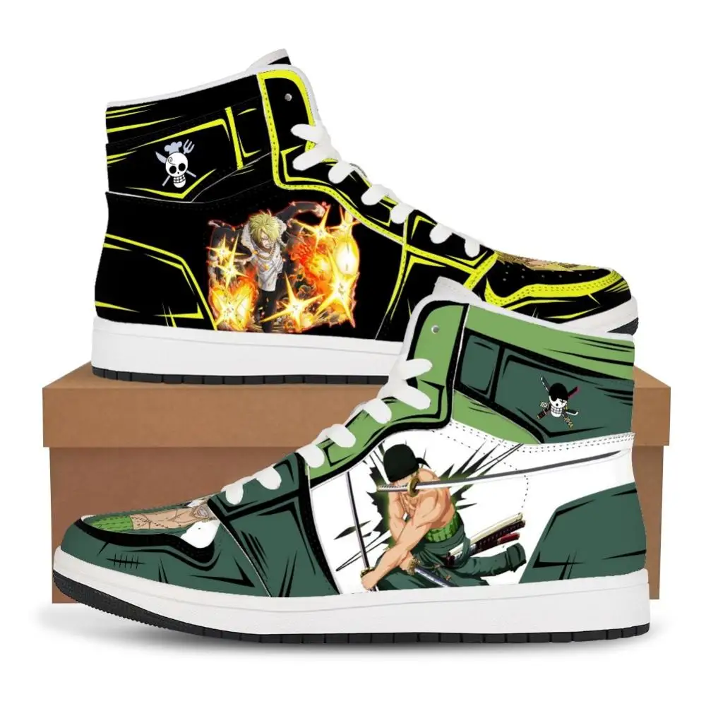 one piece anime luffy zoro baskets chaussures décontractées chaussures de basket ball dessin animé impression confortable surdimensionné chaussures plates cadeau d'anniversaire one piece anime luffy zoro baskets chaussures décontractées chaussures de basket ball dessin animé impression confortable surdimensionné chaussures plates cadeau d'anniversaire