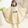 poncho de pluie de style coréen pour enfants, avec sac, cartable étanche pour étudiants, imperméable pour enfants filles