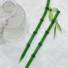 bâton de cheveux en résine verte de style chinois antique pour femmes, baguettes en acrylique vintage, épingle à cheveux, accessoires pour cheveux