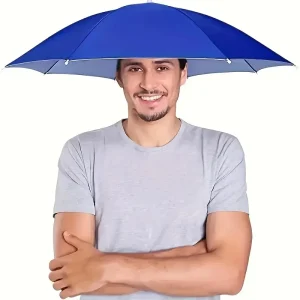 Parapluie de tête pour hommes et femmes, parapluie ensoleillé pliant d’extérieur, pare-soleil d’extérieur, parapluie coupe-vent, chapeau pliant Parapluie de tête pour hommes et femmes, parapluie ensoleillé pliant d’extérieur, pare-soleil d’extérieur, parapluie coupe-vent, chapeau pliant