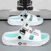 pantoufles d'été pour hommes et femmes, sandales à double usage, semelle souple eva, chaussures de plage unisexes pour l'intérieur et l'extérieur, nouvelle collection 2025