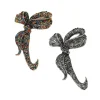 broches à nœud papillon en strass pour femmes, accessoires de manteau de tempérament vintage, cadeaux