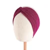 bandeau élastique croisé pour femme, turban tendance, enveloppement de sauna