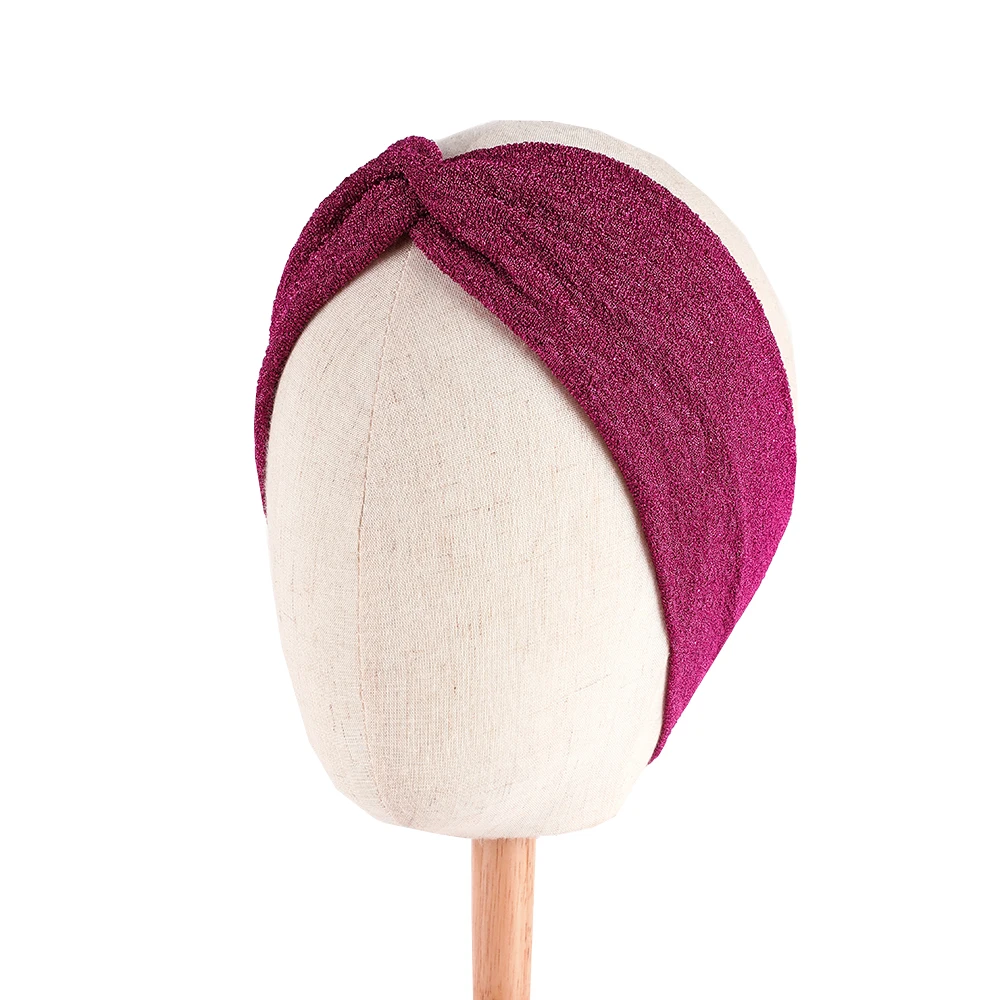 bandeau élastique croisé pour femme, turban tendance, enveloppement de sauna bandeau élastique croisé pour femme, turban tendance, enveloppement de sauna