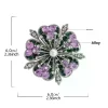 strass fleur de cerisier broche broches plantes corsage pour vêtements pour femmes sac à dos décor cadeaux