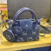 kitty denim sac à bandoulière nouveau design boulette impression mignon kawaii sac à bandoulière pour femmes filles accessoire de mode