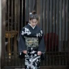 Robe longue de style vintage pour femmes, kimono japonais traditionnel, noir, peignoir, vêtements de cosplay, robe de photographie, entrée de document, 2023 Robe longue de style vintage pour femmes, kimono japonais traditionnel, noir, peignoir, vêtements de cosplay, robe de photographie, entrée de document, 2023