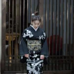 Robe longue de style vintage pour femmes, kimono japonais traditionnel, noir, peignoir, vêtements de cosplay, robe de photographie, entrée de document, 2023 Robe longue de style vintage pour femmes, kimono japonais traditionnel, noir, peignoir, vêtements de cosplay, robe de photographie, entrée de document, 2023
