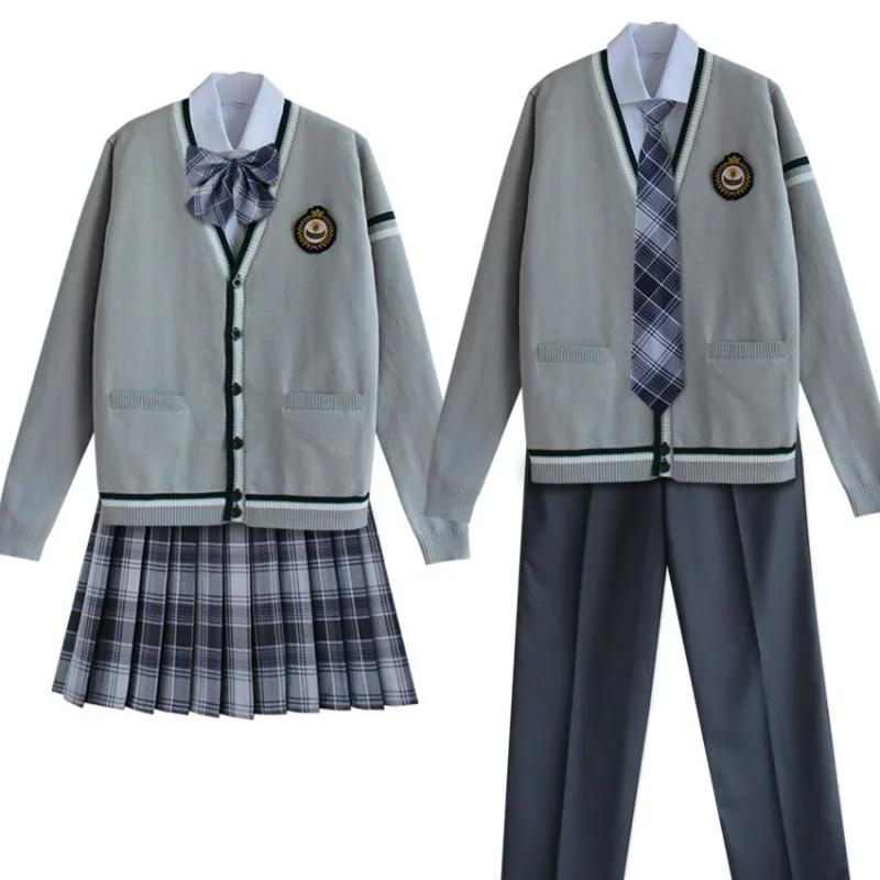 uniforme japonais jk, cardigan, pull, ensemble tricoté, uniforme scolaire pour hommes et femmes uniforme japonais jk, cardigan, pull, ensemble tricoté, uniforme scolaire pour hommes et femmes