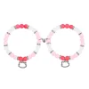 Hello Kitty correspondant coeur rose perlé Couple accessoires Kawaii magnétique BFF ensemble cadeau de saint valentin pour elle Hello Kitty correspondant coeur rose perlé Couple accessoires Kawaii magnétique BFF ensemble cadeau de saint valentin pour elle