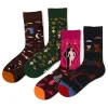 chaussettes de marée unisexes, tube haut, tendance, illustration artistique, chaussettes de sport pour couple, chaussures pour hommes et femmes