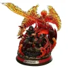 gk naruto shippuden anime 35 cm figurine mode chakra kurama avec sasuke itachi statue collection jouet kyuubi figma