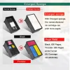 vilaxh cartouche d'encre rechargeable pg 40 cl 41 pg40 cl41 pour canon pixma mp140 mp150 mp160 mp180 mp190 mp210 mp220 mp450 mp470