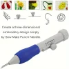 kit de broderie pour adultes débutants kits de broderie à aiguilles à poinçonner kit de couture de fil 50 couleurs