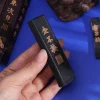 bâton d'encre de calligraphie noire vintage, encre de meulage traditionnelle, fournitures d'art