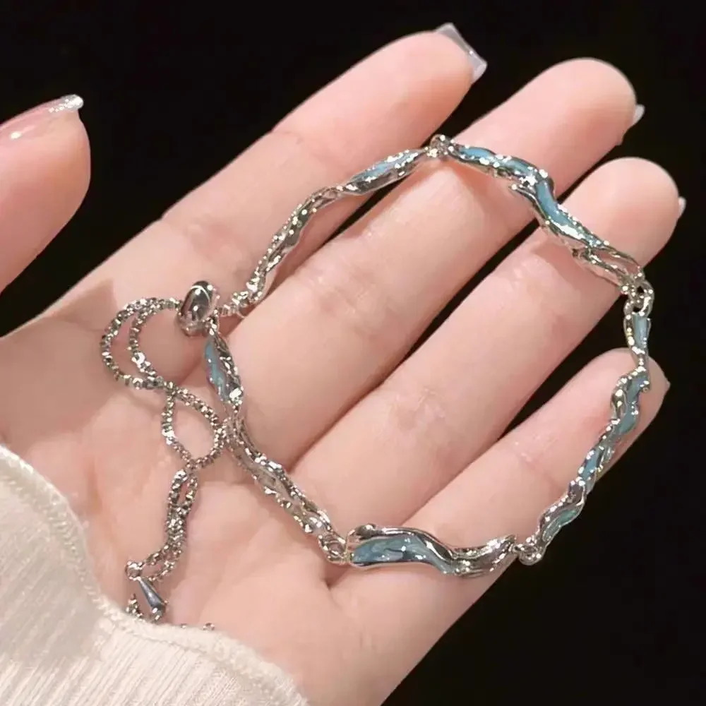 bracelets en fleurs de cerisier en cristal rose brillant pour femmes et filles, doux nœud de lune, fleurs en zircon, bijoux de fête esthétiques egirl bracelets en fleurs de cerisier en cristal rose brillant pour femmes et filles, doux nœud de lune, fleurs en zircon, bijoux de fête esthétiques egirl