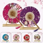 1PC moulin à vent ventilateur femme cadeau ventilateur japonais rond ventilateur Portable pliant dame ventilateur pliant 1PC moulin à vent ventilateur femme cadeau ventilateur japonais rond ventilateur Portable pliant dame ventilateur pliant
