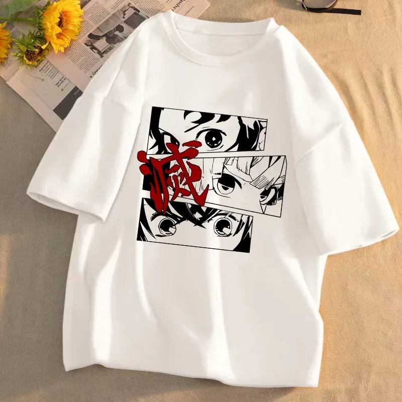 demon slayer anime t shirt kimetsu no yaiba unisexe graphique t shirt été à manches courtes décontracté dessin animé haut streetwear anime cadeau demon slayer anime t shirt kimetsu no yaiba unisexe graphique t shirt été à manches courtes décontracté dessin animé haut streetwear anime cadeau