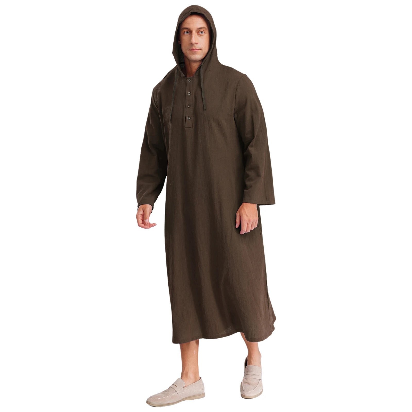 caftan islamique musulman jubba arabe thobe vêtements pour hommes à capuche manches longues poches boutons longue robe ample chemise robes caftan islamique musulman jubba arabe thobe vêtements pour hommes à capuche manches longues poches boutons longue robe ample chemise robes