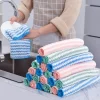 chiffon de nettoyage absorbant l'eau en fibres super fines, pour la vaisselle de cuisine, outils de nettoyage ménagers polyvalents, 5 pièces/10 pièces