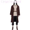 star de film cosplay wars obi wan kenobi cosplay costume jedi robe adulte hommes halloween obi wan kenobi costume tenue sur mesure