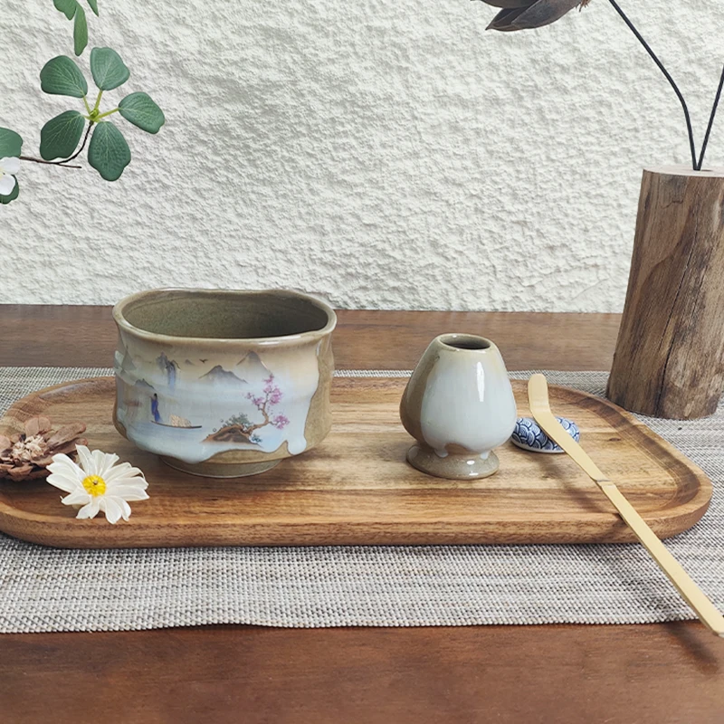 ensemble matcha japonais avec bol en céramique, fouet matcha cuillère à café, cadeaux pour amoureux du thé, outils de préparation du thé, accessoires 8 pièces ensemble matcha japonais avec bol en céramique, fouet matcha cuillère à café, cadeaux pour amoureux du thé, outils de préparation du thé, accessoires 8 pièces