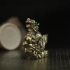 statue de dragon antique, ornement, animal du zodiaque, artisanat en laiton, décoration feng shui, figurines de bureau