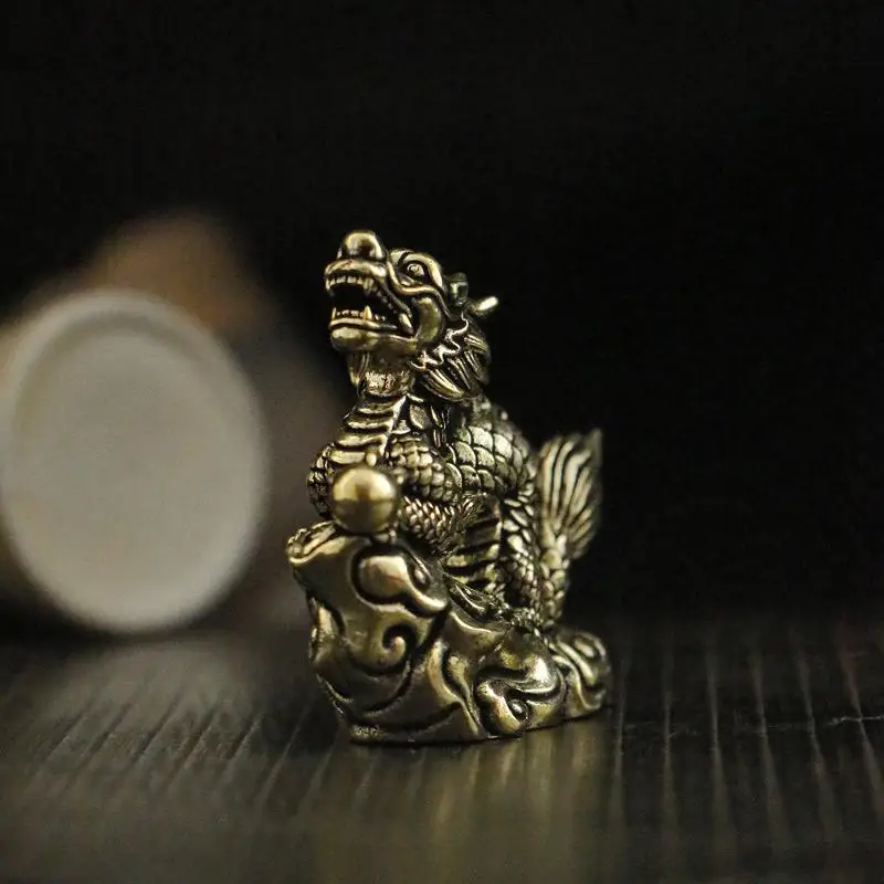 statue de dragon antique, ornement, animal du zodiaque, artisanat en laiton, décoration feng shui, figurines de bureau statue de dragon antique, ornement, animal du zodiaque, artisanat en laiton, décoration feng shui, figurines de bureau