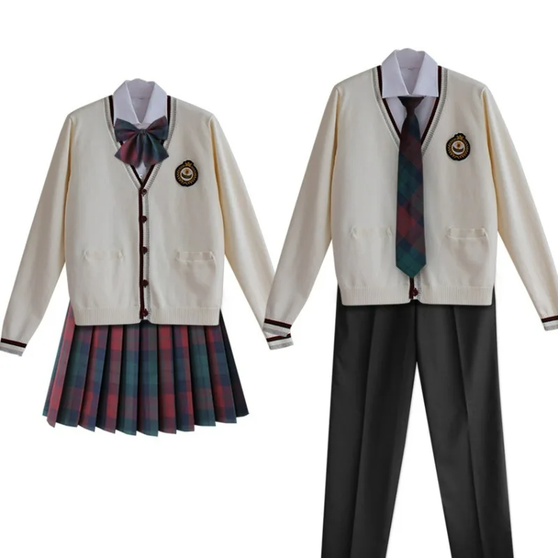 uniforme japonais jk, cardigan, pull, ensemble tricoté, uniforme scolaire pour hommes et femmes uniforme japonais jk, cardigan, pull, ensemble tricoté, uniforme scolaire pour hommes et femmes