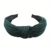 tricoté noué solide large bandeaux femmes filles nouvelle mode cheveux cerceau simple croix noeud bandeaux chapeaux cheveux accessoires