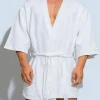 peignoir pour hommes mode basique modal confortable 100% coton pyjama mâle décontracté maison robes de bain